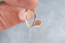 Load image into Gallery viewer, Sapphire 14K solid yellow gold ring. Size 6.5