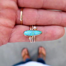 Load image into Gallery viewer, Australian opal and diamond ring set
