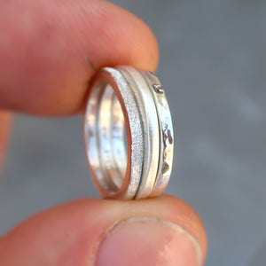 Sterling silver stacking set