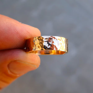 14K solid yellow gold Unisex ring